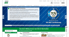 Desktop Screenshot of beco-bermueller.de