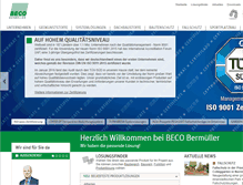 Tablet Screenshot of beco-bermueller.de